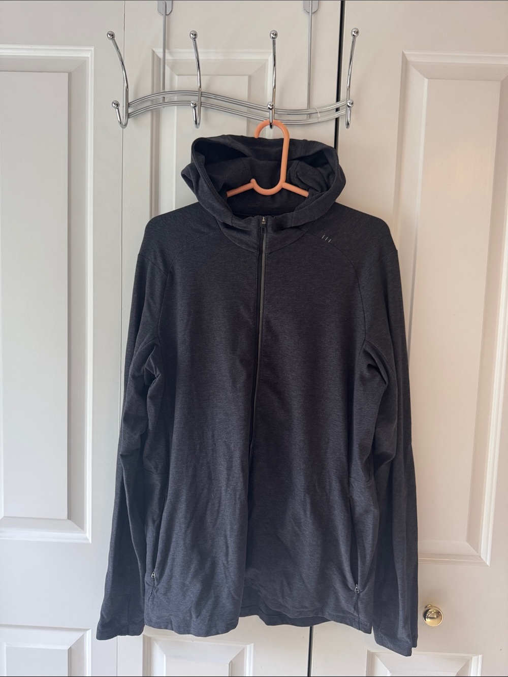 lululemon athletica Men's Charcoal Performance Hoodie Jacket